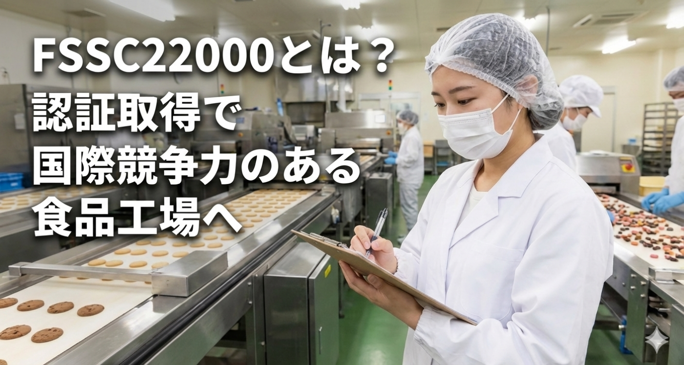 FSSC22000とは？認証取得で国際競争力のある食品工場へ
