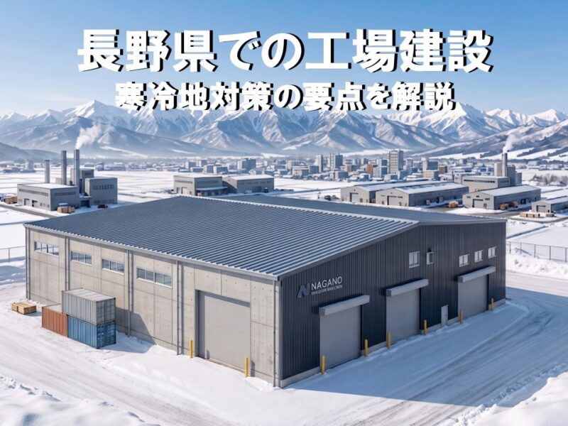長野県で失敗しない工場建設｜寒冷地対策の要点を解説