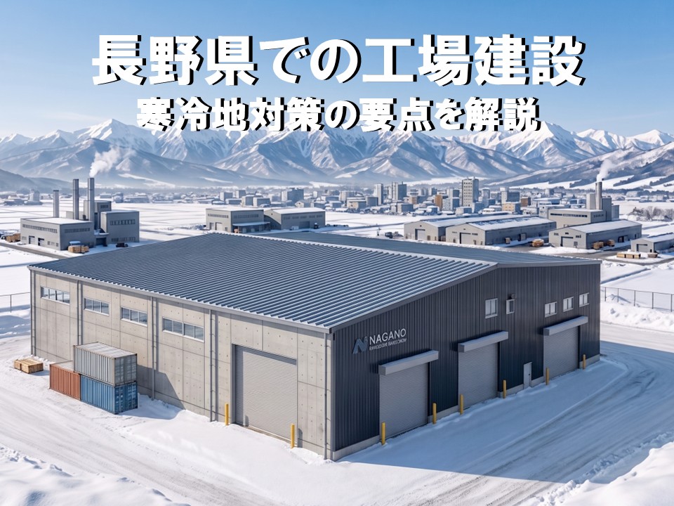 長野県で失敗しない工場建設|寒冷地対策の要点を解説